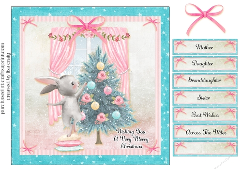 2021-Christmas Bunny Card 