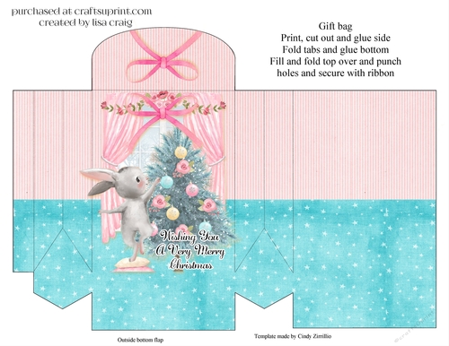 2021-Christmas Bunny Gift Bag