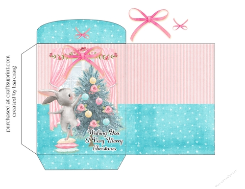 2021-Christmas Bunny Candy/Hot Drink Packet