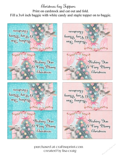 2021-Christmas Bunny Bag Toppers