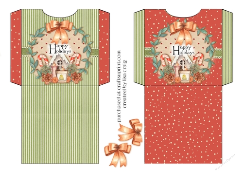 2021-Happy Holidays Wreath Cookie Pockets