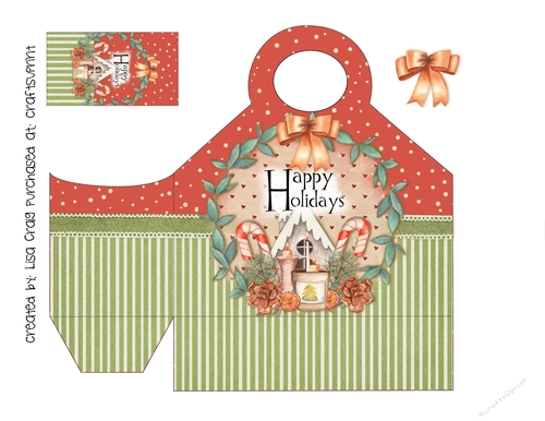 2021-Happy Holidays Wreath Tote