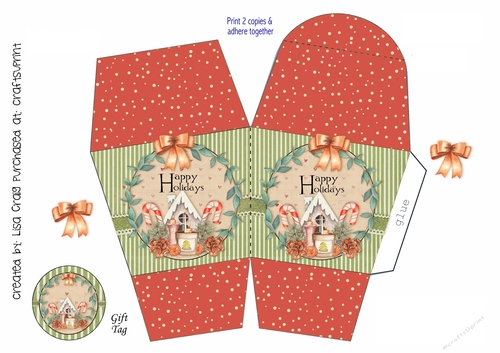 2021-Happy Holidays Wreath Gift Box