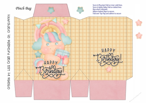 2021-Birthday Girl Unicorn Pinch Bag