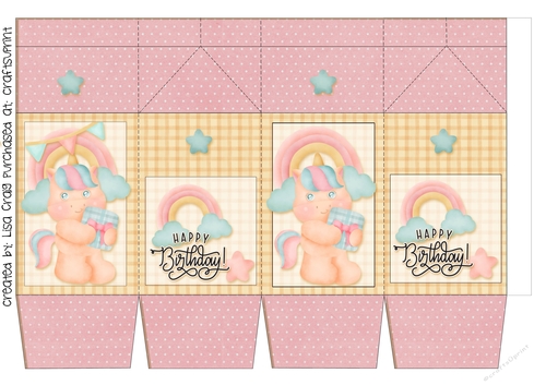 2021-Birthday Girl Unicorn Milk Carton