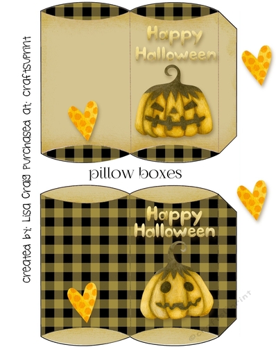 2021-Happy Halloween Pillow Boxes