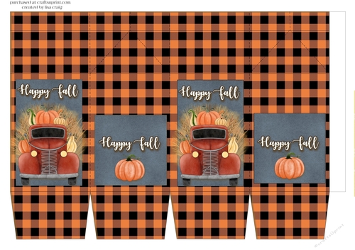 2021-happy fall truck milk carton