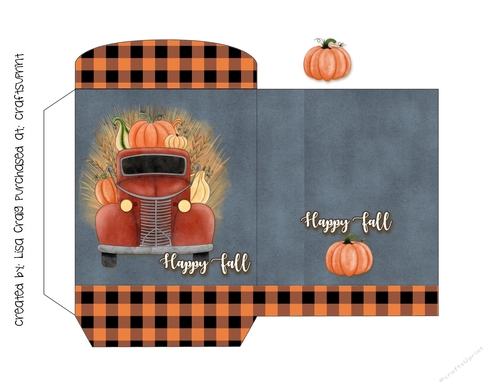 2021-happy fall truck hot drink packet