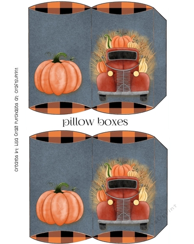 2021-happy fall truck pillow boxes