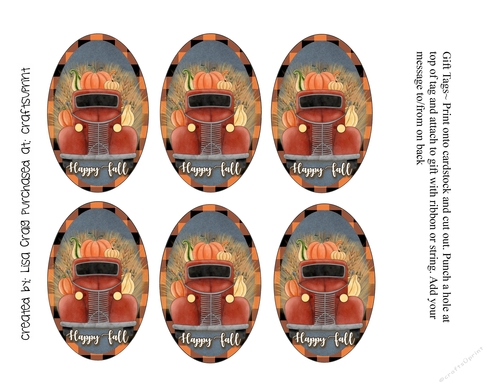 2021-happy fall truck tags