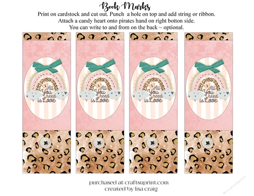 2021-Boho Rainbow Book Marks