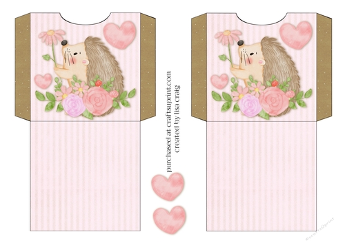 2021-Hedge Hog Love Cookie Pockets