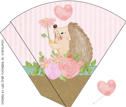 2021-Hedge Hog Love Candy Cone