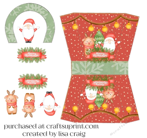 2021-Santa & Reindeer Purse