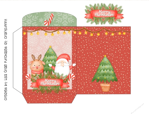 2021-Santa & Reindeer Hot Drink Packet
