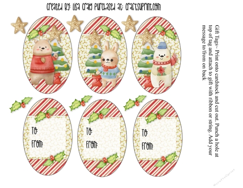 2021- Christmas Tags Sheet 1