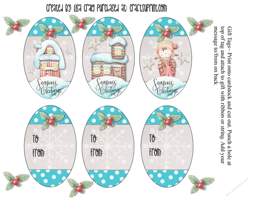 2021- Christmas Tags Sheet 16