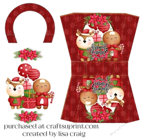 21- reindeer n ginger purse