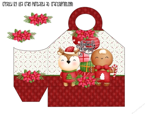 21- reindeer n ginger tote