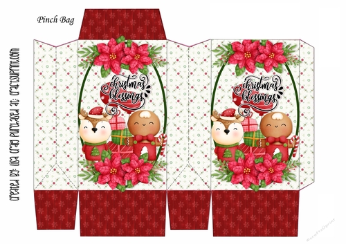 21- reindeer n ginger pinch bag