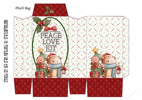 21- Winter Bear Pinch Bag