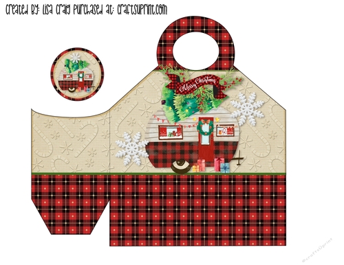 21- Merry Christmas Camper Tote