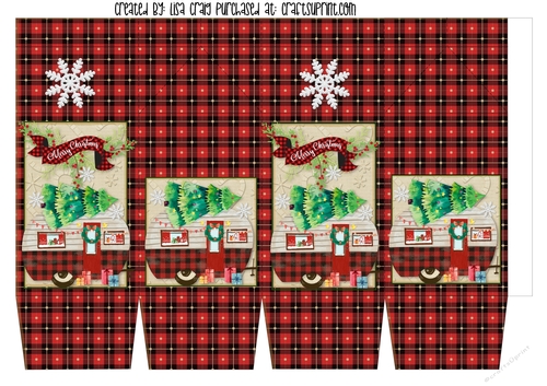 21- Merry Christmas Camper Milk Carton