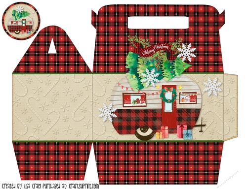 21- Merry Christmas Camper Gable Box