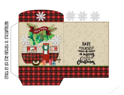 21- Merry Christmas Camper Hot drink/ candy packet