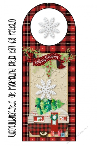 21- Merry Christmas Camper Doorhanger