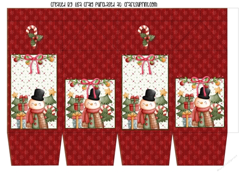 21- Festive Snowman Milk Carton