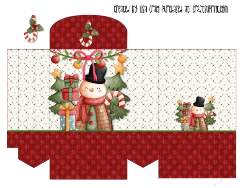 21- Festive Snowman Gift Bag