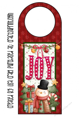 21- Festive Snowman Door Hanger