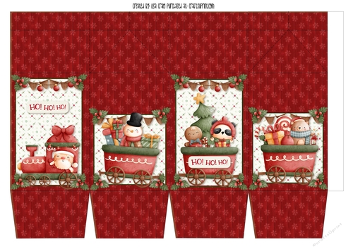 21- Santas Train Milk Carton