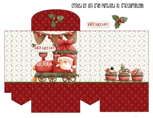 21- Santas Train Gift Bag