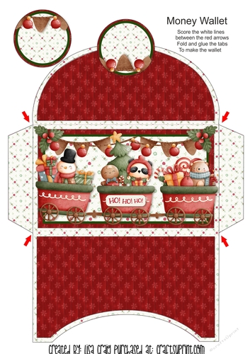 21- Santas Train Money Wallet