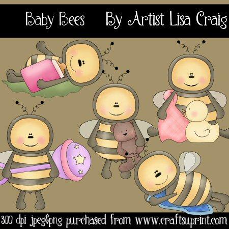 Baby Bees Clipart