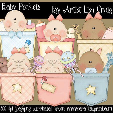 Baby Pockets Clipart