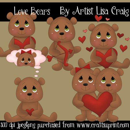 Love Bears Clip Art