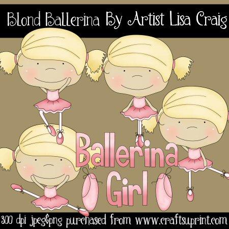 Blond Ballerinas Clip Art