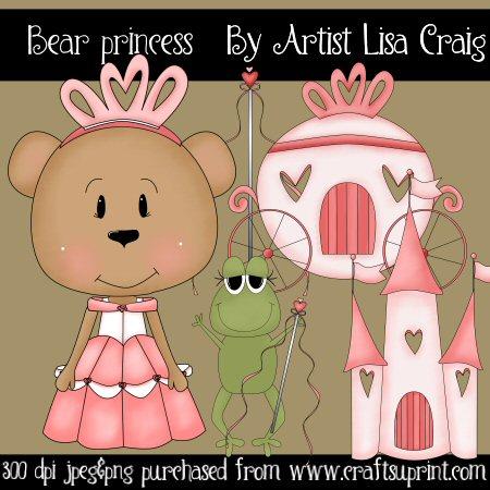 Bear Princess Clip Art