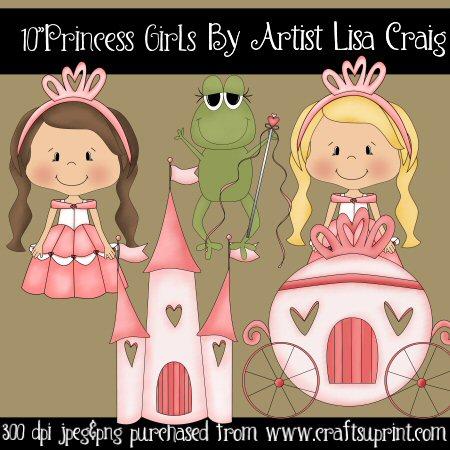 Princess Girls Clip Art