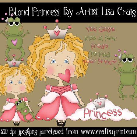 Blond Princess Clip Art