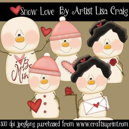 Snow Love Clip Art