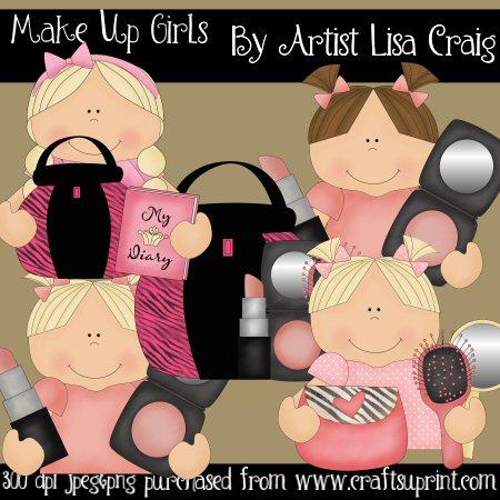 Make Up Girls 9 Clip Art