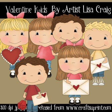 Valentine Kids Clip Art