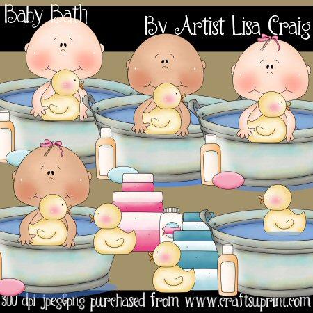 Bath Babies Clip Art
