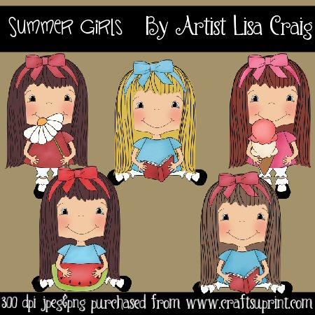 Summer Girls '12 Clip Art