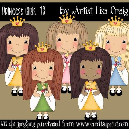 Princess Girls '13 Clipart