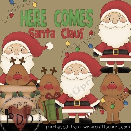 Heres Santa Clipart